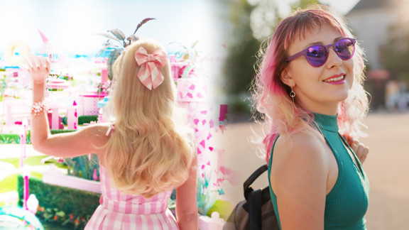 Kıyafetlerden saçlara uzanan bir trend büyüyor… Tatlı ve şımarık pembe tonlu Barbie akımı artık saçlarda!
