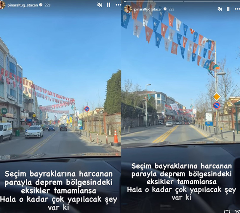 Pınar Altuğ'dan seçim bayraklarına 'deprem' isyanı