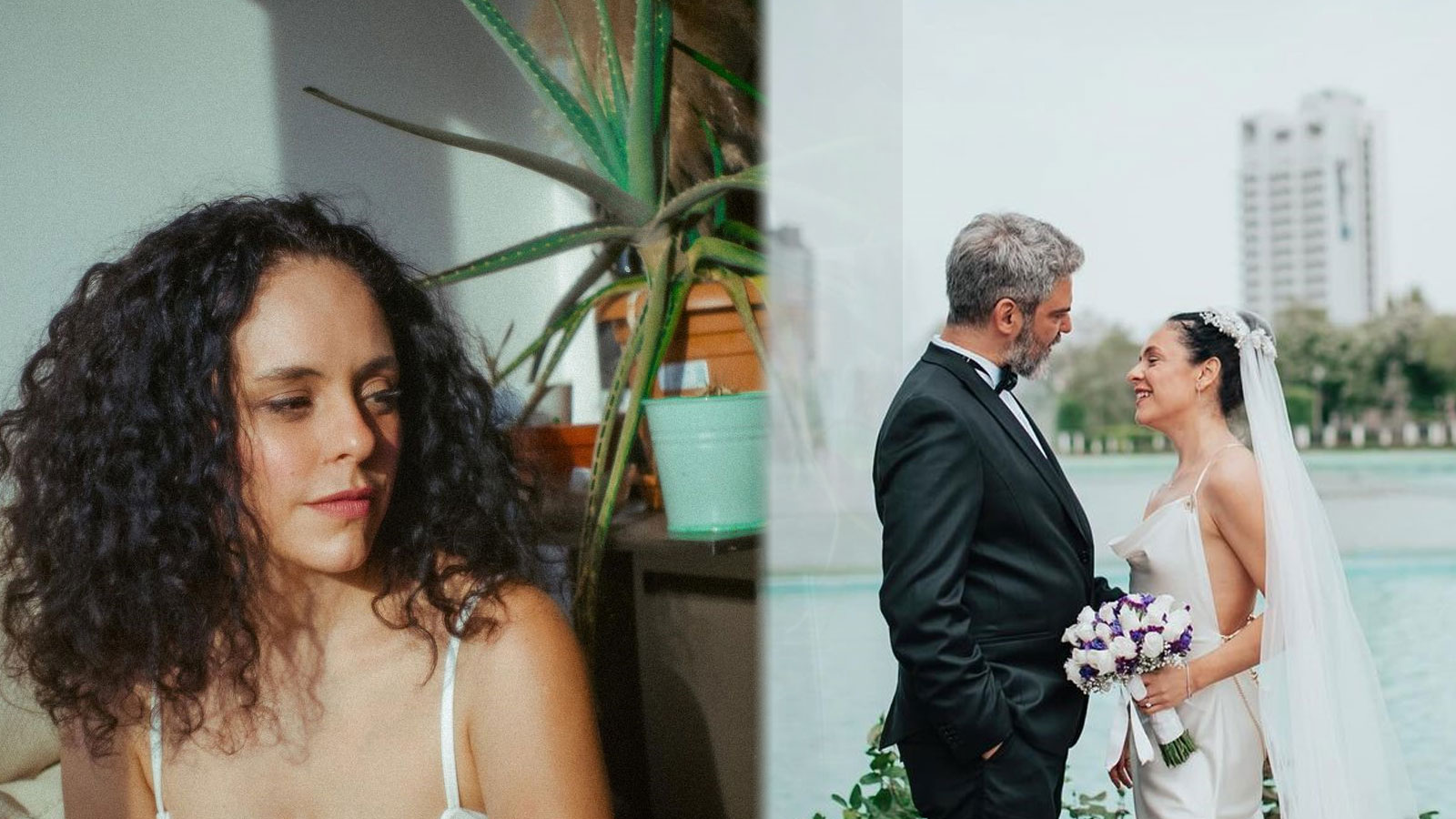 Sürpriz nikahtan ilk görüntüler! Şarkıcı Yasemin Mori evlendi