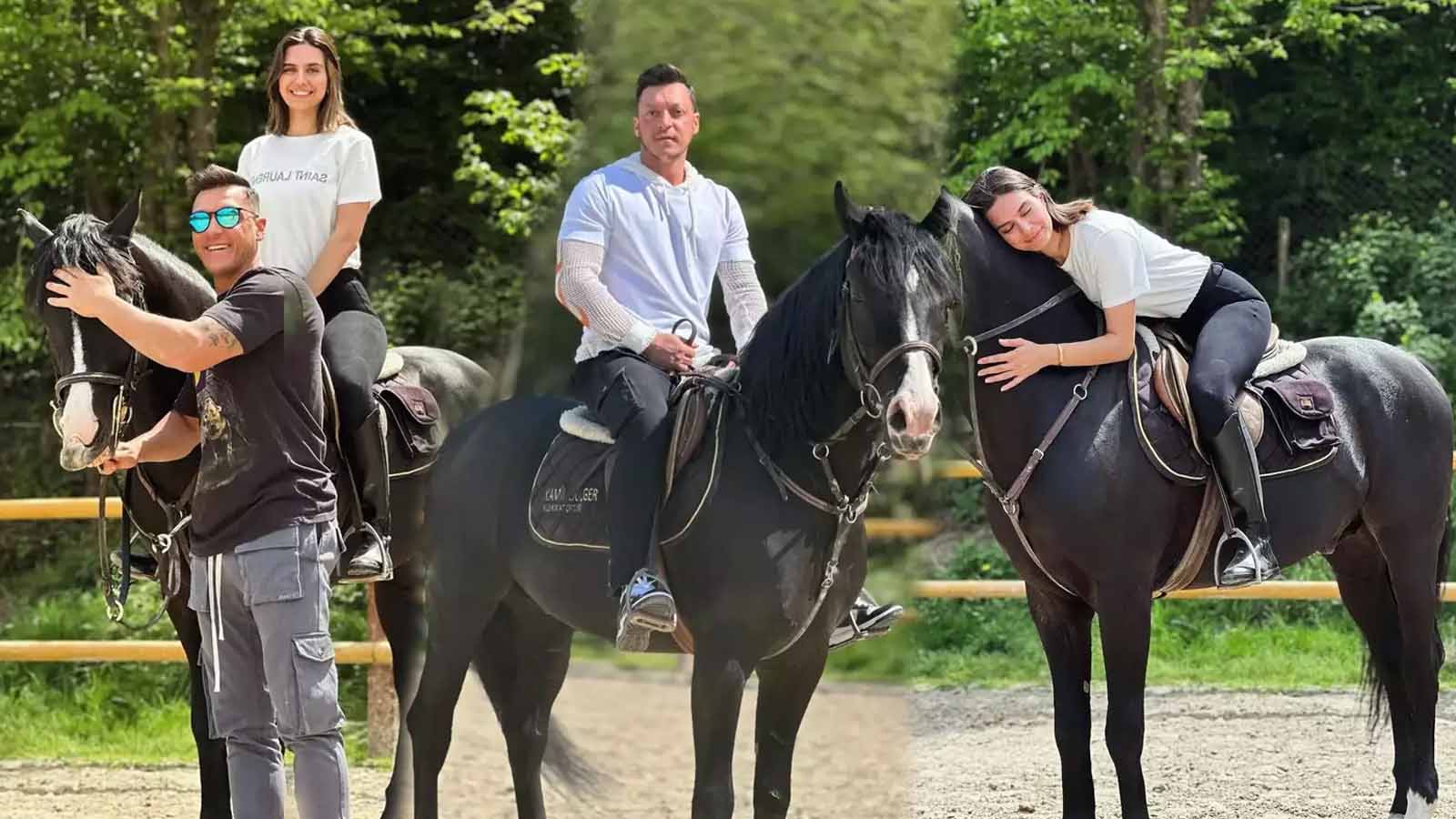 Mesut Özil eşi Amine Gülşe&#039;ye İngiliz atı hediye etti