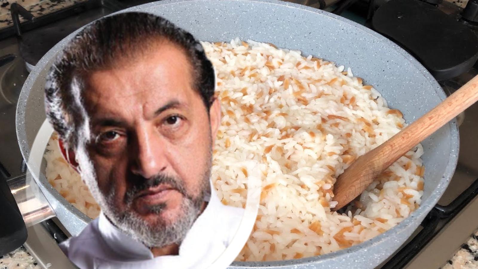 Mehmet Şef pirinç pilavını böyle yapıyormuş... Pilav bembeyaz oluyor