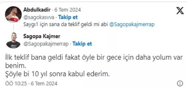 Saygı1 konserindeki kriz tırmanıyor! Oğuzhan Uğur'dan Sagopa Kajmer'e 'Ceza' cevabı