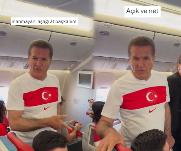 Milli Takım maçına giden Mustafa Sarıgül’ü uçakta kızdıran soru! “Böyle düşünen varsa uçaktan insin”