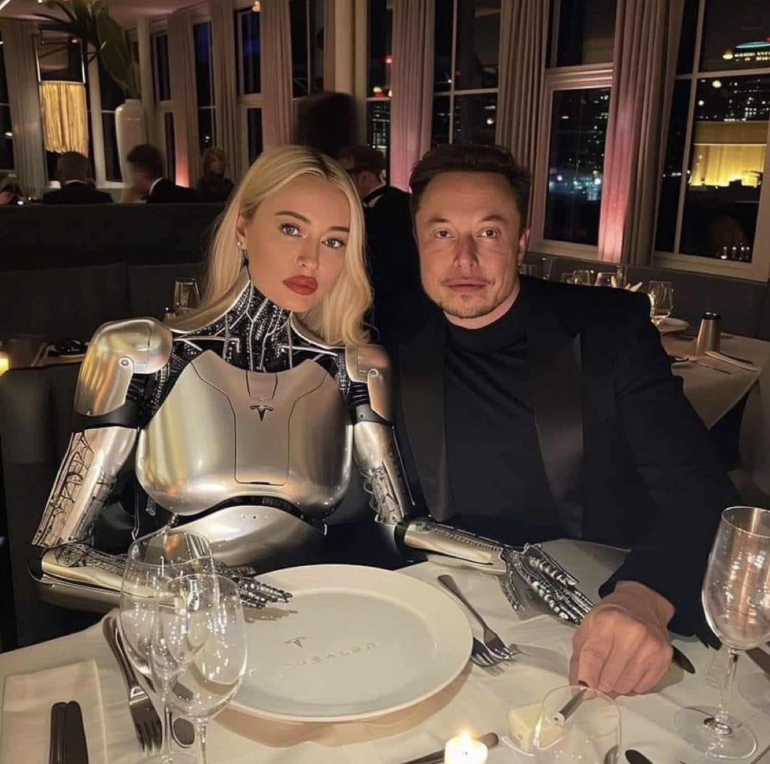 Elon Musk'ın yapay zeka robot kız arkadaşıyla akşam yemeği sosyal medyada gündem oldu