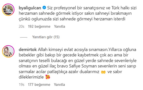 Oğlunun vefatından sonra sahneye çıkan Safiye Soyman'ın kararı sosyal medyayı karıştırdı