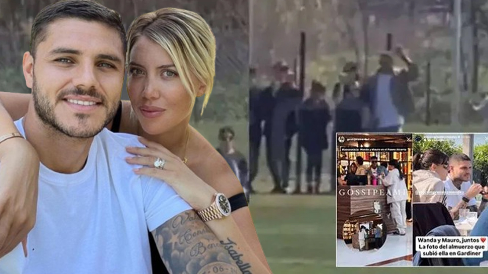 Icardi ve Wanda Nara düşman çatlattı! Boşanma iddialarını bitiren beraberlik