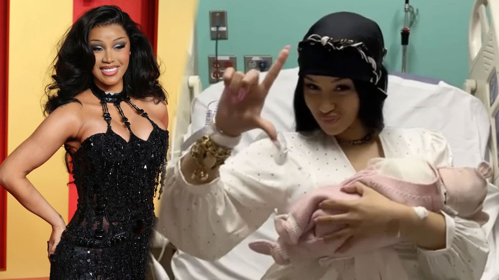 Amerikalı rapçi Cardi B üçüncü kez anne oldu: Doğum anını paylaştı