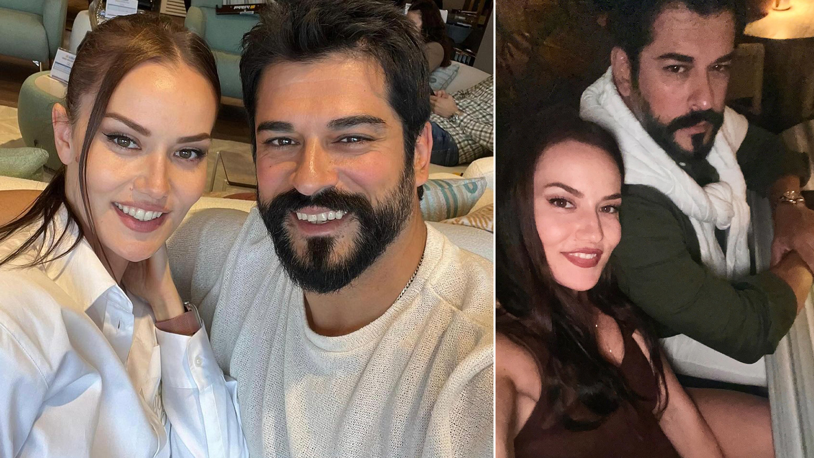 Fahriye Evcen eşi Burak Özçivit'i paylaşmaya doyamadı!