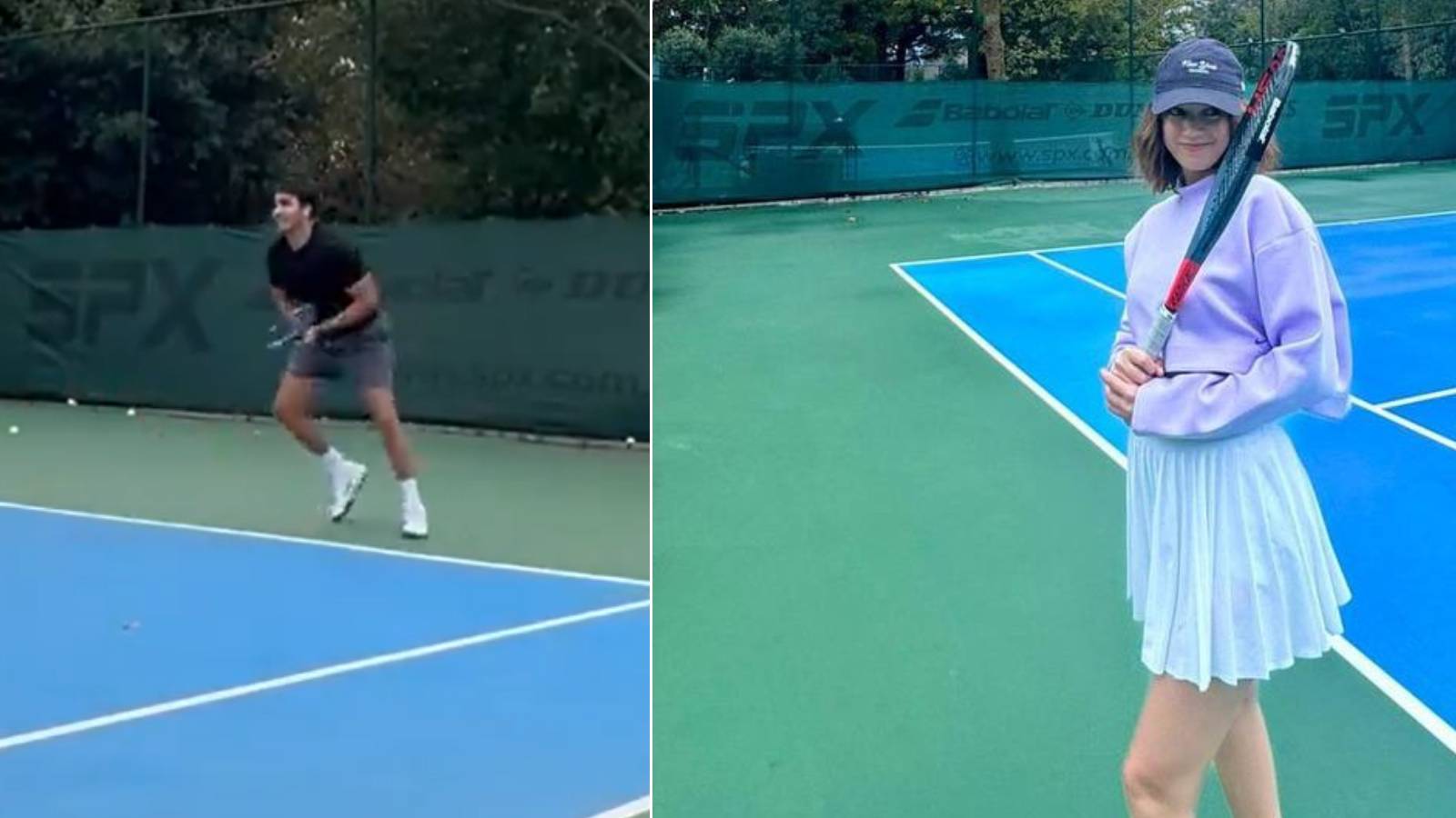 Afra Saraçoğlu ve Mert Ramazan Demir aşkı bu defa tenis kortunda esti