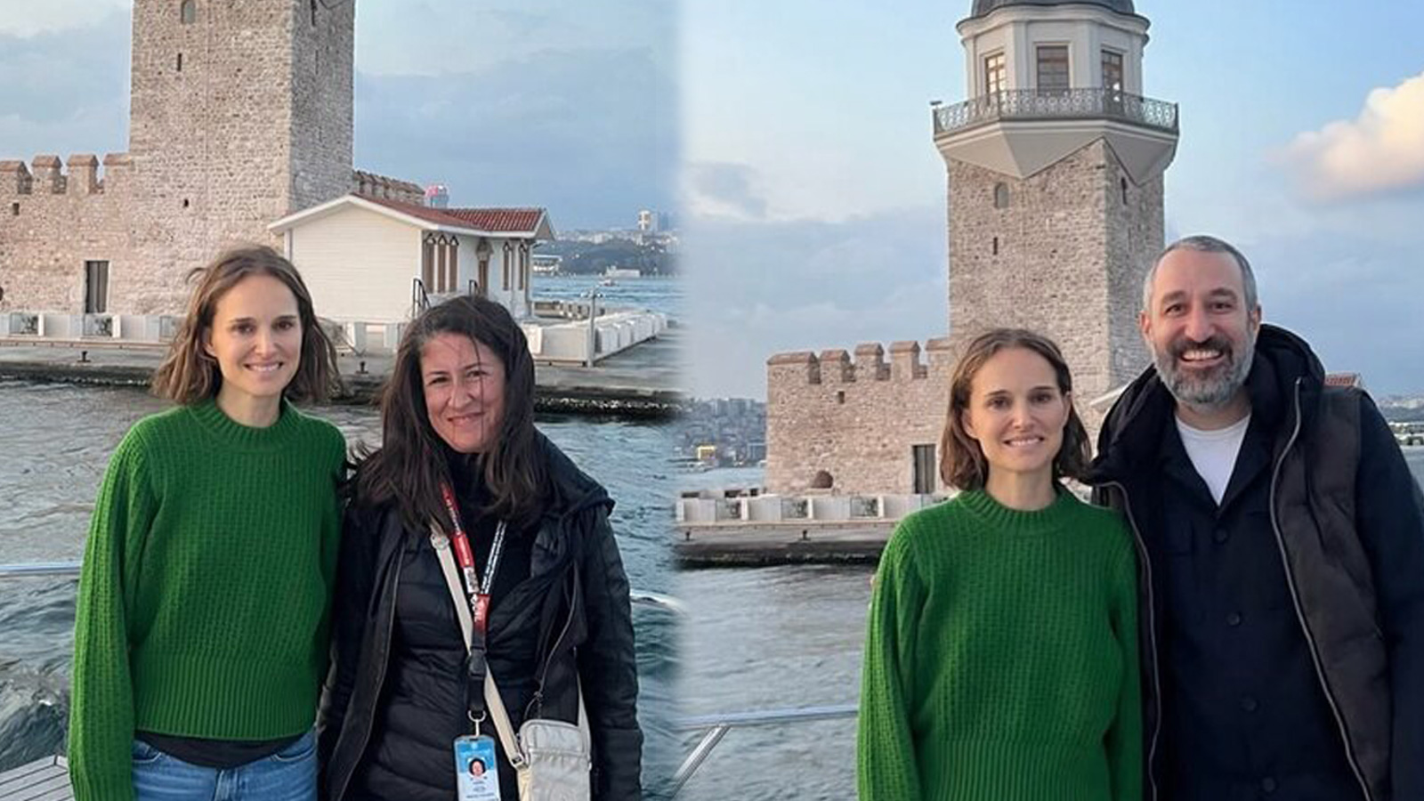 Natalie Portman İstanbul'da! İlk durağı Kız Kulesi oldu