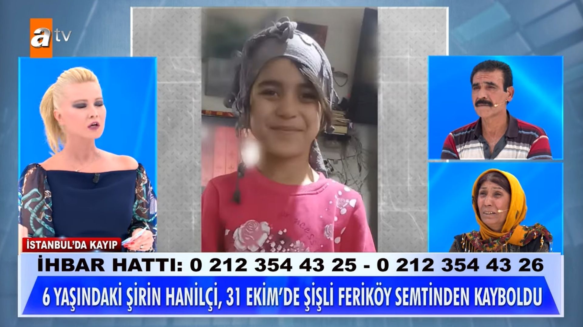 6 yaşındaki Şirin Elmas Hanilçi, 31 Ekim&#039;de Şişli Feriköy semtinden kayboldu