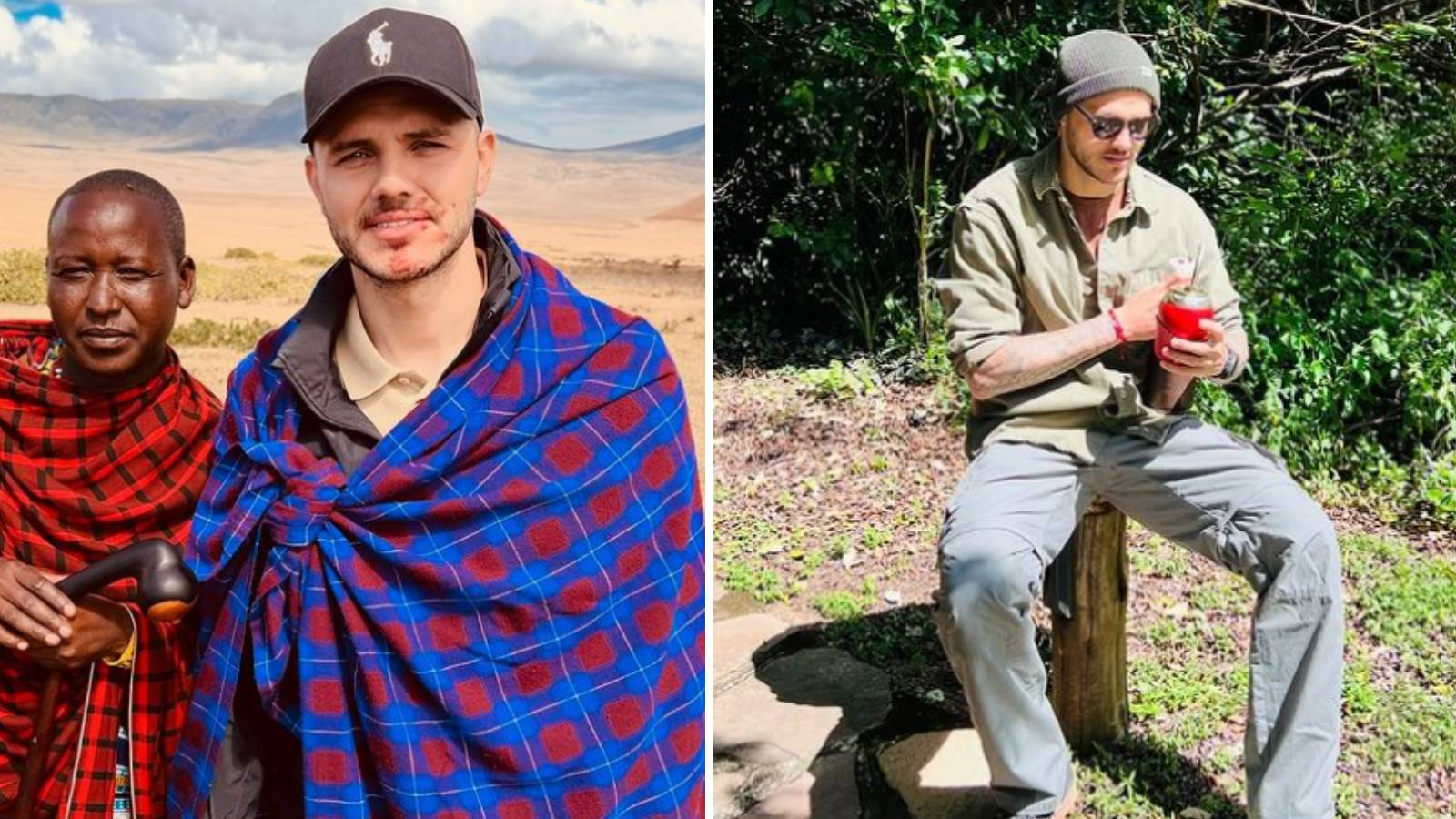 Icardi soluğu Afrika&#039;da aldı! Aşk acısını vahşi doğa ile hafifletti