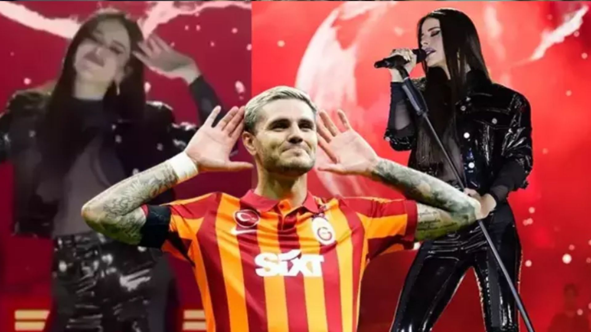 Şarkıcı Simge Sağın'dan Icardi'ye konserde gönderme!