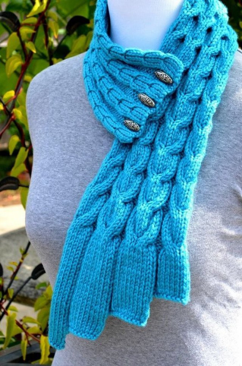 Красивый шарф связанный